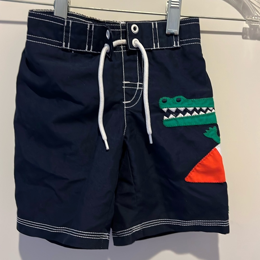 Gymboree swim trunks 3T. Navy blue